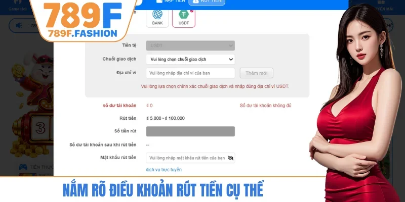 Nắm rõ điều khoản rút tiền cụ thể